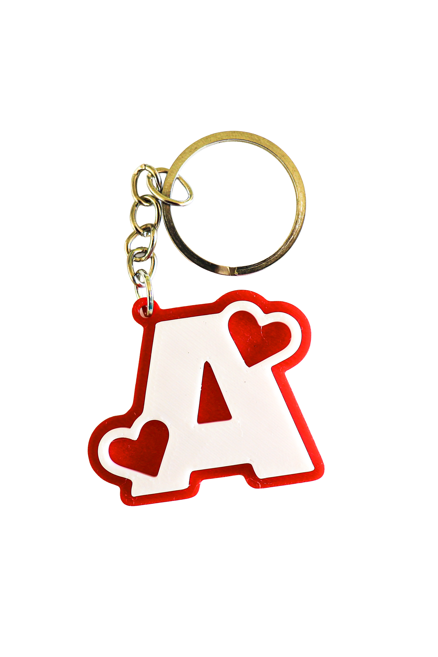 Couple's letter keyring