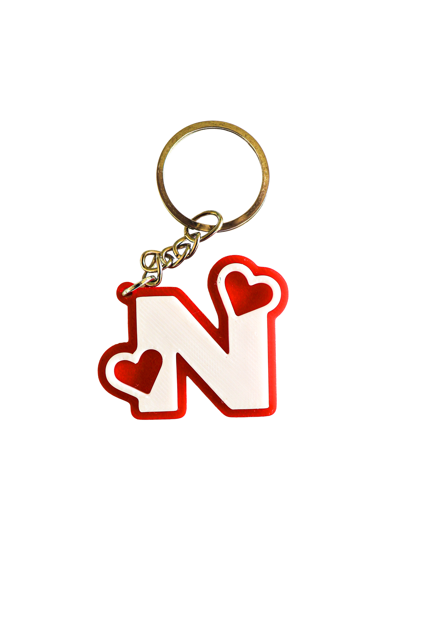 Couple's letter keyring