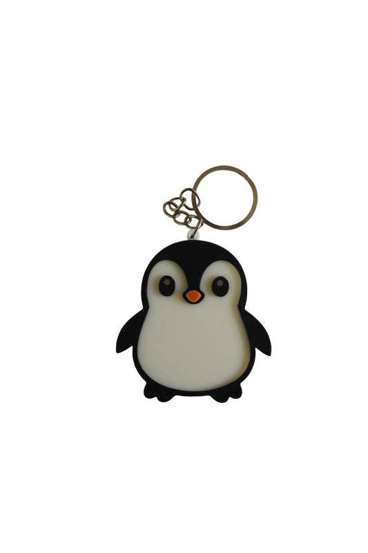 Penguin keyring - plain
